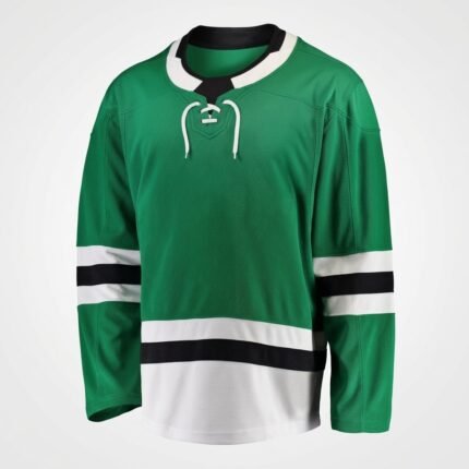 Custom Green Ice Hockey Jersey – Lace-Up Team Performance Wear