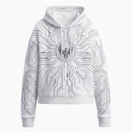 Cyber Tech Fitness Hoodie – Premium Performance Streetwear Apparel